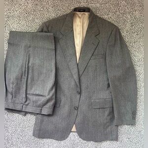 Robt Foxwood Exclusively G.Briggs Gray Color Suit Set In 38 R - Chk Pics For Siz